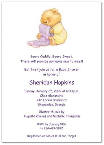 pajama baby shower invitations