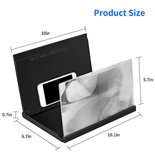 12'' Screen Magnifier for Smartphone, Mobile Phone 3D Magnifiers