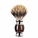 Shaving Brush,Edow Luxury Silvertip Badger Bristle Brush with Heavy Alloy Base and Ergonomic Handle for Any Methods of Shaving.
