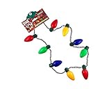 KINREX Christmas LED Light Up Necklace - Flashing Bulb Holiday Xmas & Party Favors - Flashing Favors Light Measures 35