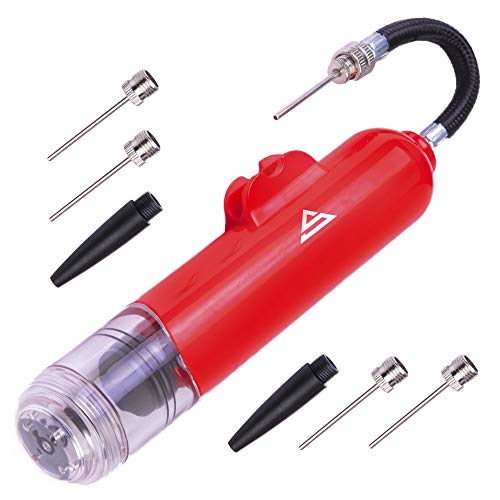 Sports Stable Dual Action Ball Pump Comes with 5 Standard Needles and 2 Plastic Yoga Ball Adaptors for Your Football, Basketball, Soccerball, Pilates Ball, Volleyball, Handball, Yoga Ball - Thumbnail 7