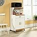 Sauder Universal Oven Cart, Soft White finish