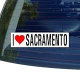 I Love Heart SACRAMENTO - California Window Bumper Sticker