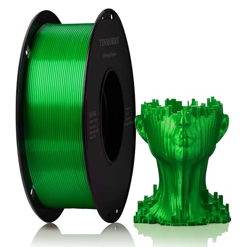 TINMORRY Silk PLA Filament 1.75 mm, 1 KG, Silk Green at Amazon