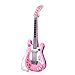 M SANMERSEN Guitar for Kids, Kids Guitar Toys with Strap/ Vibrant Sounds/ Colorful Lights Musical Instruments Toy for Girls No String (Pink)
