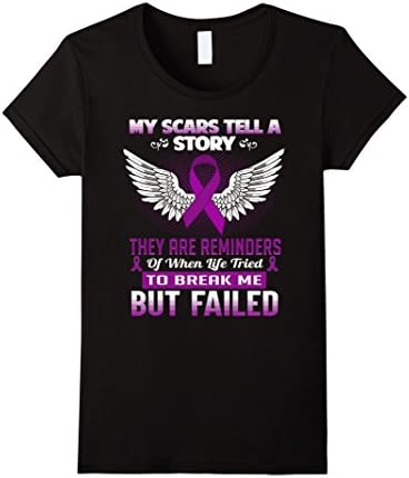 Women's My scars tell a story - Epilepsy Awareness Shirt Large Black