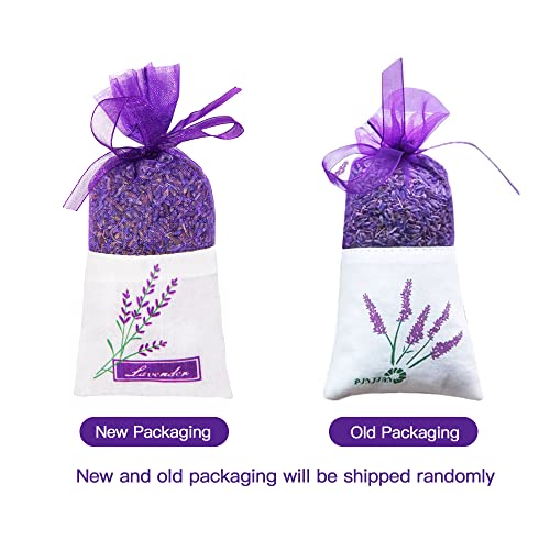 Dried Lavender Sachets Bags for Lavender Sachets for Drawers and Closets Fresheners,Lavender Flowers Bags,Lasting Lavender Fresh Scents for Anywhere,8.31 Ounce/10 Pack