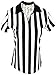 Mato & Hash Women's 1/4 Zip-Up Quarter-Zip Referee Short Sleeve Ref Tee Shirt CA1500 S