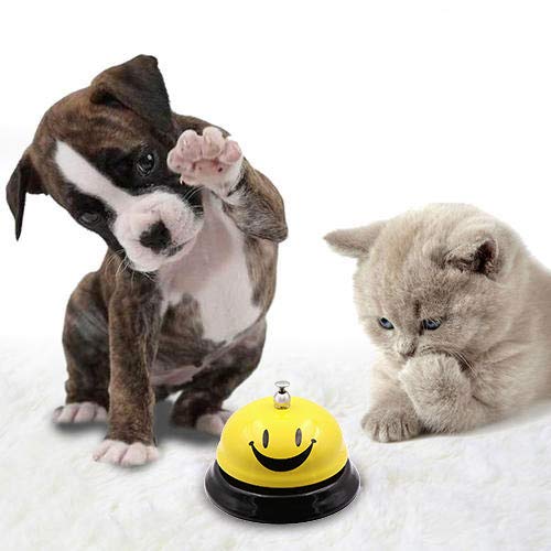 HouseHoo Call Bell, Desk Bell for Classroom, Office, Hotel, Restaurant, Bar, Front Desk, School, Dinner, Kitchen, Teacher Bell, 3.3 Inch Restaurant Bell Yellow - Thumbnail 5
