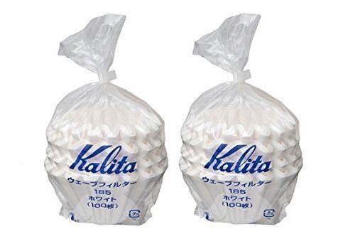 2 X Kalita:Wave Series Wave Filter 185[2-4 Persons] White.100 Pieces 22212 (Japan Parallel Import)