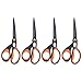 KUONIIY Scissors 4-Pack, Soft Comfort-Grip Handles Sharp Titanium Blades,8 Inch