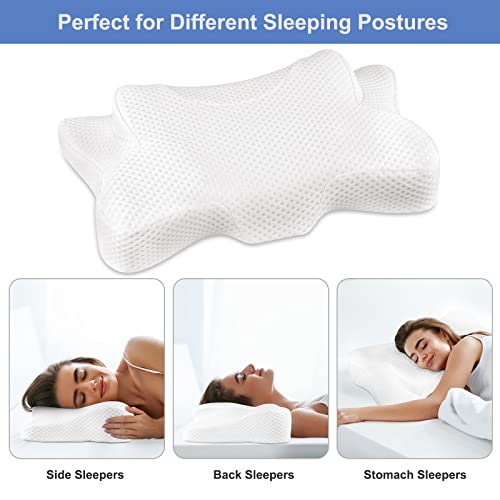 Tankufudio Cervical Memory Foam Pillow for Neck Pain, Contour Neck