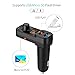 Bluetooth FM Transmitter, Bluetooth Car Adapter, FM Wireless Radio Transmitter for Car, Quick Charge 3.0 Dual USB Charger TF Card Support U disk MP3/WMA Music Play/Hands-free Calling