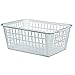 United Solutions BS0022 White Plastic Storage Utility Basket - Plastic Laundry Basket in White