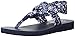 Skechers Cali Women's Meditation Squad Goals Toe Ring Sandal, Navy Bandana, 9 M US