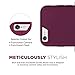 Encased Ultra Thin Slider Shell Case for iPhone 6/6s Purple with Screen Protection (Slim-fit design) (Merlot Purple)