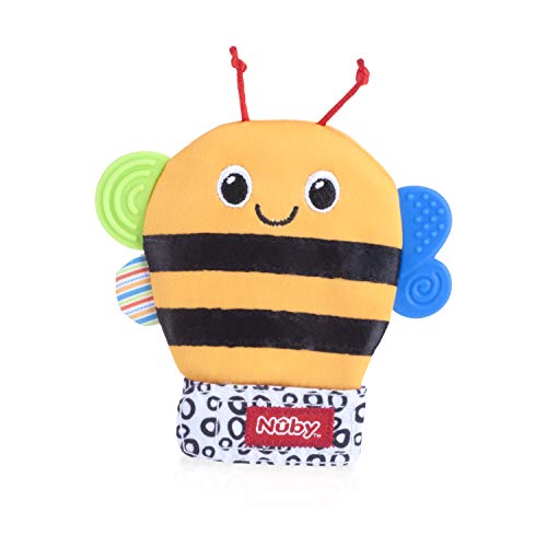 Nuby Happy Handimals Teething Mitten- Bee