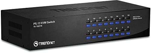 TRENDnet 16-Port PS2 Rack Mount KVM Switch, TK-1601R