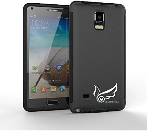 Samsung Galaxy Note 4 phone case-CELLHEAVEN[Heavy Duty note 4 Case] scratch resistant,water resistant, Dual Layer design with Built-in galaxy note 4 Screen Protector (Black)