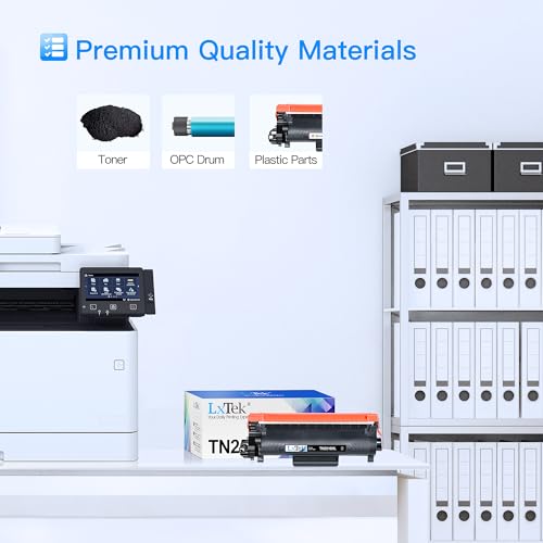 LxTek TN2510XL TN-2510XL Toner Cartridge Compatible with Brother TN 2510 TN 2510XL for Brother DCP-L2620DW MFC-L2860DWE HL-L2400DWE HL-L2445DW DCP-L2627DWE MFC-L2800DW DCP-L2660DW (Black 2 Pack)