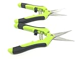 2 Pack - Supreme Curved Blade Trimming Scissors Hydroponics