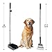 NZQXJXZ Pooper Scooper 47.2 Inches, Pet Poop Tray and Rake with Long Handle, Pet Waste Removal Scoop for Large Dog Small Dog