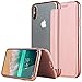 Casetego Compatible iPhone Xs Max Case,Slim PU Leather Folio Flip Wallet Case Card Slot & Clear Soft TPU Back Cover for Apple iPhone Xs Max 6.5