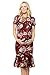 My Bump Maternity Midi Dress - Fitted Stretch Short Sleeves Mermaid Flare Ruffle (Made in USA)