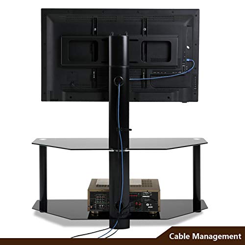 TAVR Swivel Floor TV Stand with Height Adjustable Mount Bracket for 32