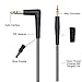 AUX Cable AUX Cord 3.5mm Audio Cable Male to Male Nylon Braided Stereo Cables 90 Degree Right Angle Design for Headphones, iPods, iPhones, iPads, Home and Car Stereos (Different 2 PCS, Black) 4ft/1.2m