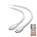 Cable Matters [Premium Certified] White HDMI Cable 3 ft (Premium HDMI Cable) with 4K HDR Support