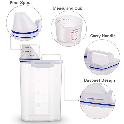 2-Pcs-Pet-Food-Storage-Container-with-Pour-Spout-and-Measuring-Cup-BPA-Free-PlasticAirtight-Pet-Dry-Food-Dispenser-and-Seal-Buckles-for-Dogs-Cats-Bird