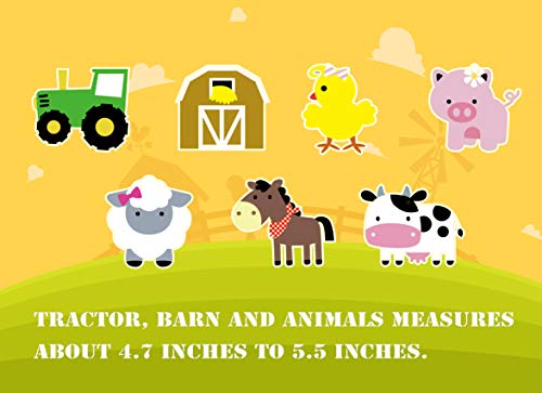 Farm Birthday Banner, Tractor Happy Birthday Sign with Animal Garland, Rustic Bday Party Decorations - Thumbnail 2