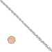 4.8mm Solid 925 Sterling Silver Diamond-Cut Rope Link Italian Chain + Microfiber Jewelry Polishing Cloth