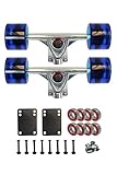 SCSK8 LONGBOARD Skateboard TRUCKS COMBO set w/ 70mm WHEELS + 9.75