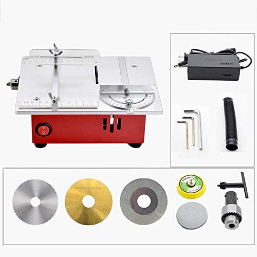 Tragbare Tischkreissäge, Mini Präzisions Kreissäge mit Gehrungslehre 96W 9200 U/min für DIY manuelles Modell… – Bild 8