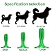 Wisedom Dog Toothbrush Stick-Puppy Dental Care Brushing Stick Effective Doggy Teeth Cleaning Massager Natural Rubber Bite Resistant Chew Toys for Dogs Pets Green
