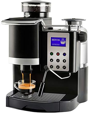 Fighrh Professional All In One Espresso Coffee Machine Americano Maker With Bean Grinder And Milk Frother Become Barista Easily For Office Home Commercial Coffees Machines Buy Online At Best Price In Uae Amazon Ae