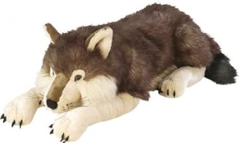 real stuffed wolf