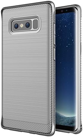 Samsung Galaxy Note 8 Case Armor Soft Rugged Shockproof Phone Back Cover for Note8 (Gray)