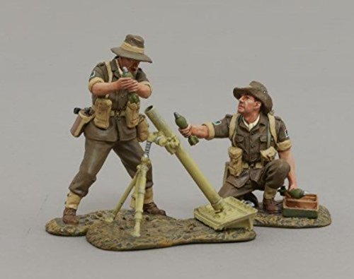 Thomas Gunn Miniatures RS042B Australian Army 8cm Mortar Team - Desert