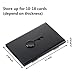 Tatuo 2 Pack Thumb Drive Business Card Holder Stainless Steel Business name Card Case Portable Slide Out name holder Wallet Nice Design pocket for Men and Women(Black/Gray)