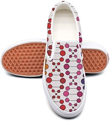 Fashion Womens Rainbow DNA Stripe Designer Athletic Flat Casual Sneakers