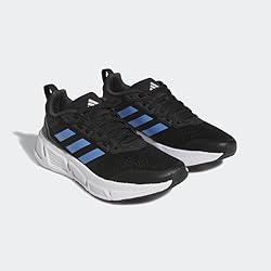 adidas Women's Questar Sneaker, Black/Blue