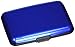 RFID Blocking Aluminum Credit Card Holder for Men & Women, Cool Slim Metal Business Card Case (Blue)