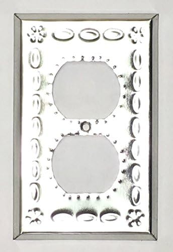 Artesanos Beveled Shiny Tin Standard Outlet Plate Cover