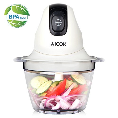 Buy Aicok Electric Food Chopper, 4Cup Mini Food Processor, 1L BPA Free