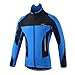 ARSUXEO Winter Warm UP Thermal Fleece Cycling Jacket Windproof 15F Blue Size X-Large