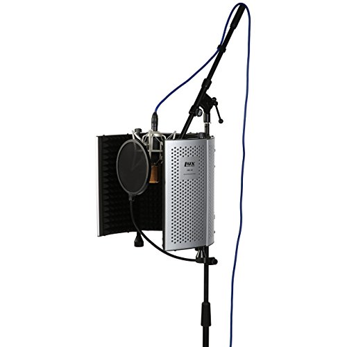 image for LyxPro VRI-10 Portable Adjustable Sound Absorbing Vocal Recording Pane