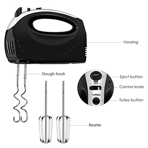 3 Cusinaid+5+Speed+Electric+Beaters+Storage